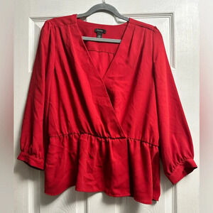 Halogen Red Blouse